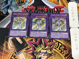 英語版 E・HERO The シャイニング 1 シークレット 3枚セット てら