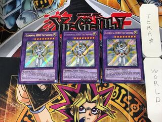 英語版 E・HERO The シャイニング 2 シークレット 3枚セット てら