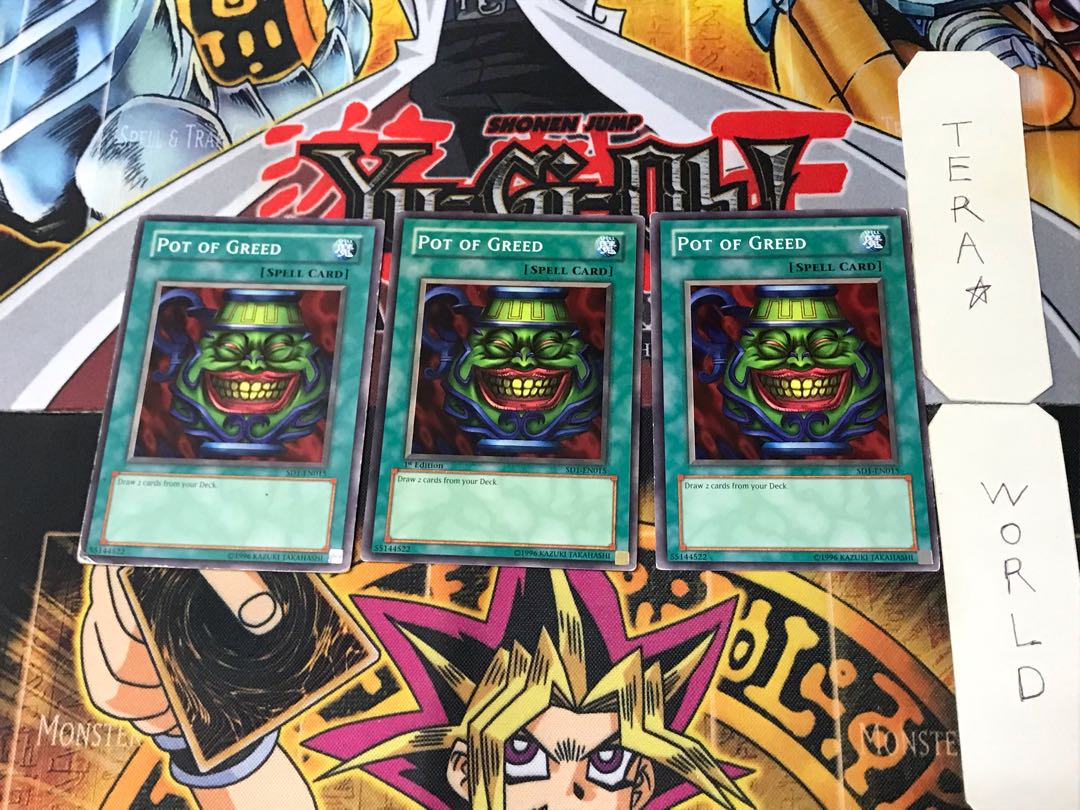 English Pot of Greed SD1 1 Normal Set of 3 Tera.