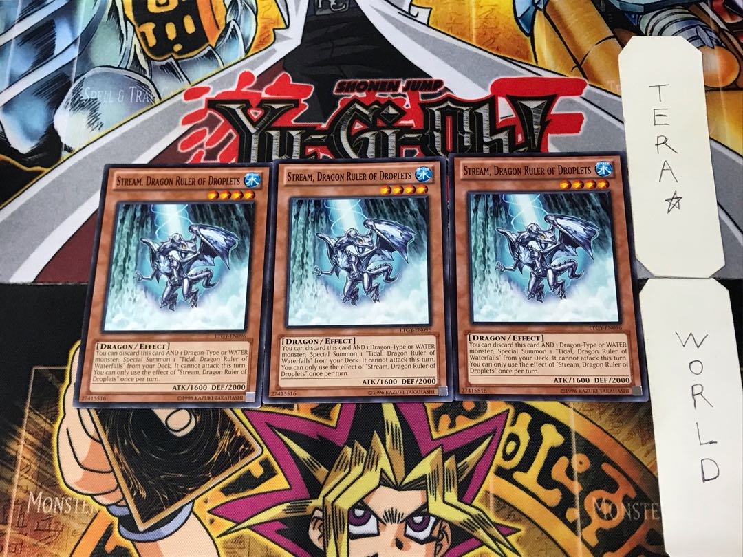 English Water Conqueror Dragon - Stream LTGY 1 Normal Set of 3 Tera