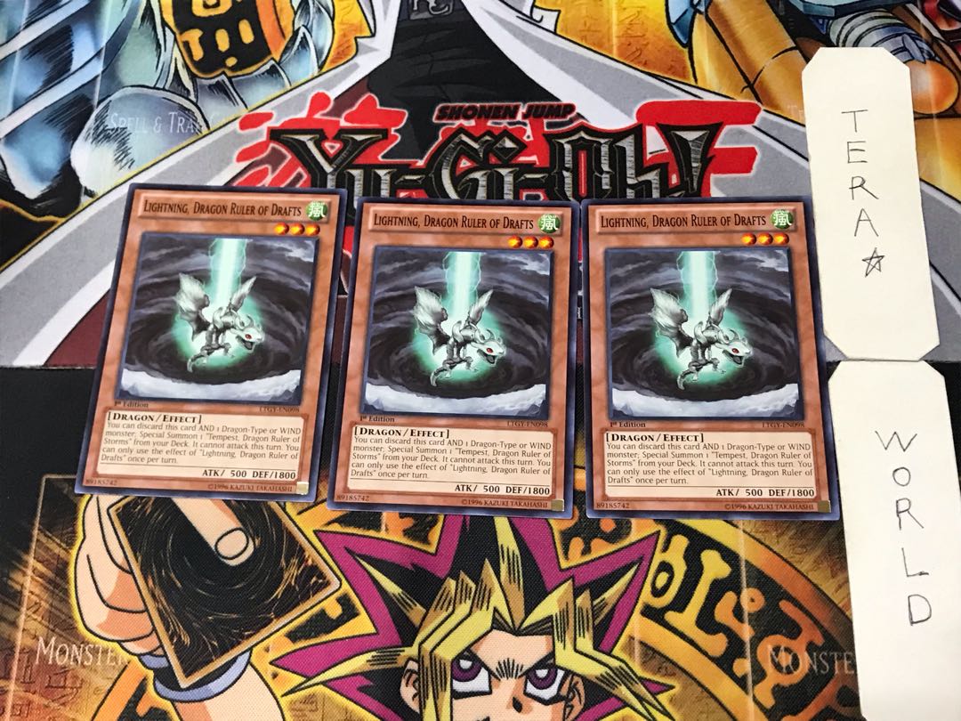English Wind Conqueror Dragon - Lightning LTGY 1 Normal, set of 3 Tera.