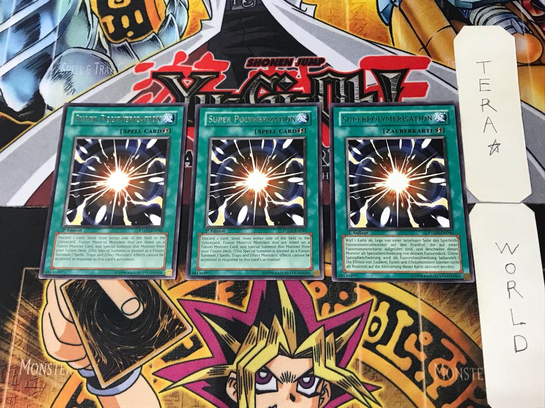 English Super Polymerization PTDN 2 rare, set of 3 Tera.
