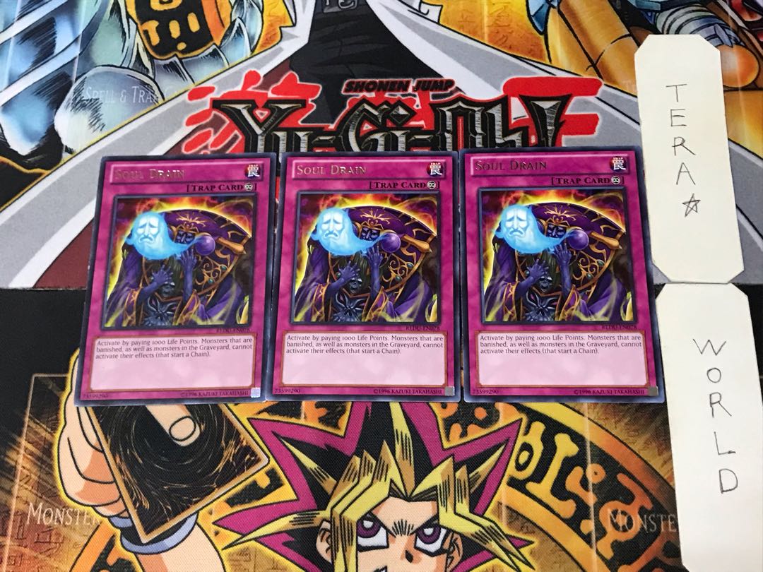 English Soul Drain REDU 1 rare, set of 3 Tera.