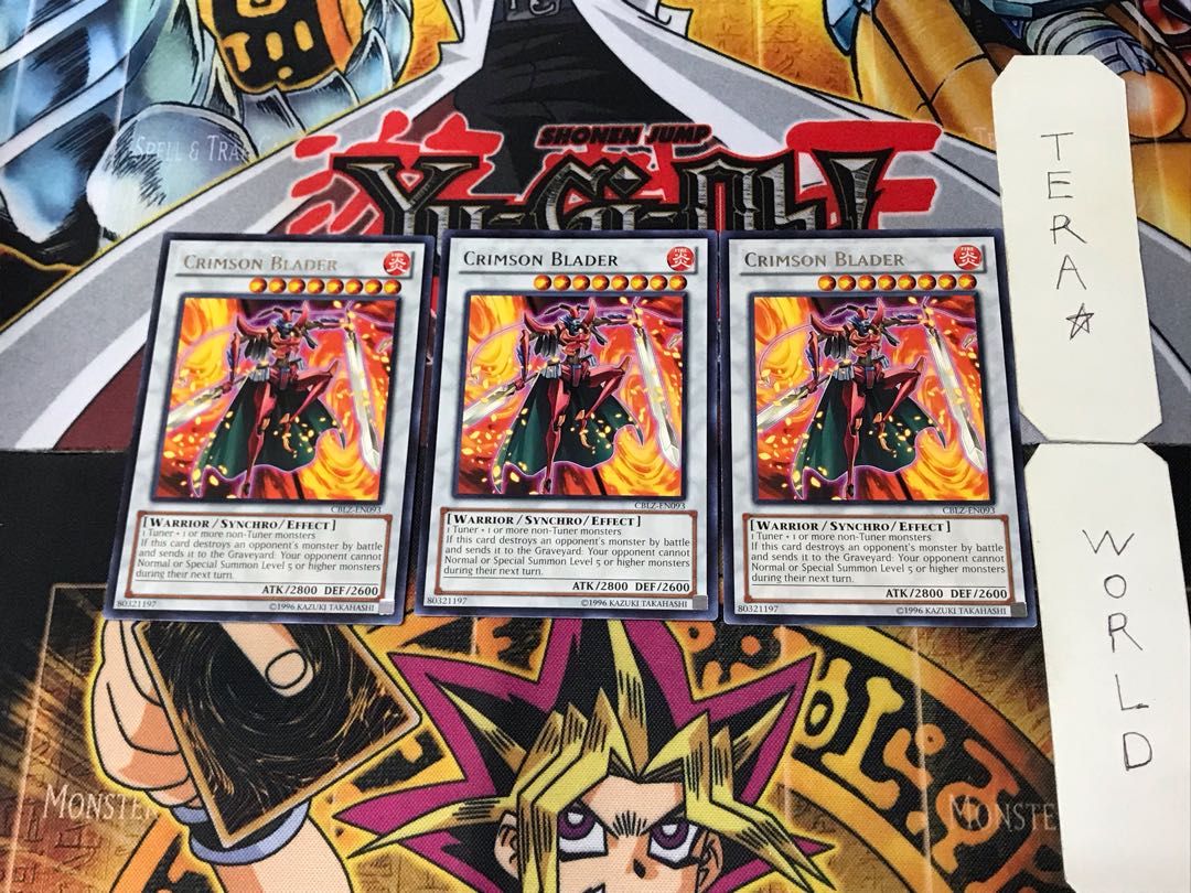 English Crimson Blader CBLZ 1 rare, set of 3 Tera.