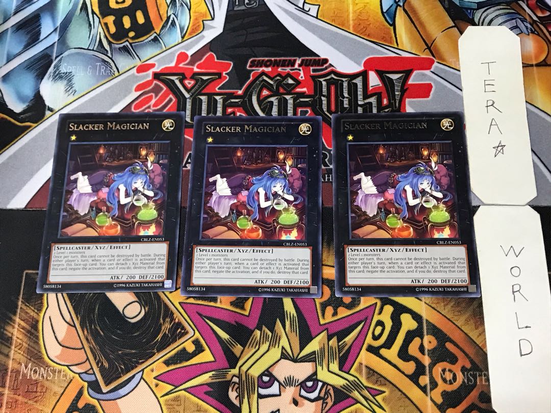 English Slacker Magician CBLZ 3 rare, set of 3 Tera.