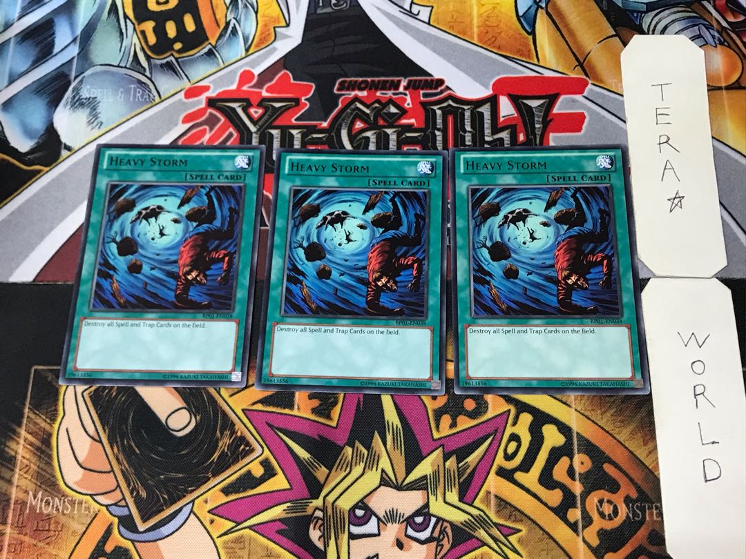 English Heavy Storm BP01 2 Black Rare Set of 3 Tera