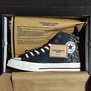 Converse Chuck Taylor All-Star 70 Hi Paisley Patchwork Black 27.5cm