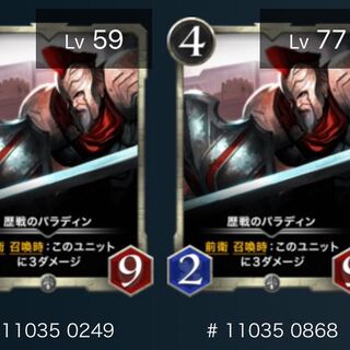 歴戦のパラディン（2枚セット）