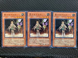 【ぽぽたん】遊戯王 8502 荒ぶるアウス 3枚 ノーマル