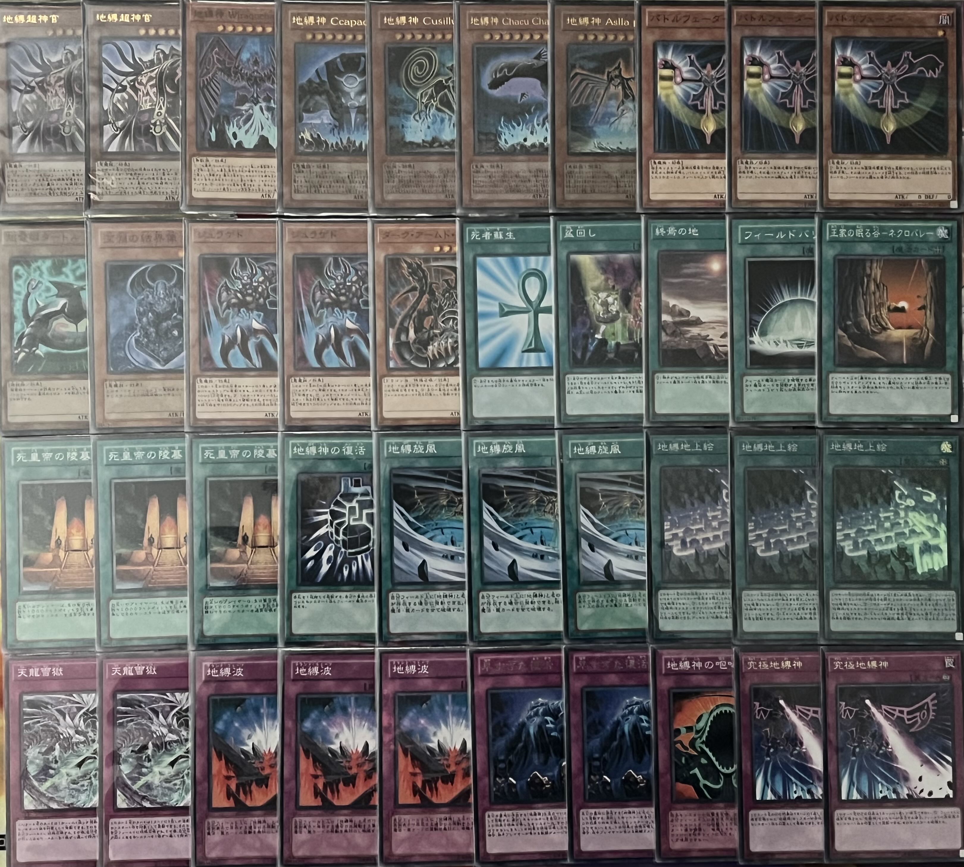 遊戯王 地縛 デッキ メイン40枚＋EX15枚 | electricasanmiguel.com.mx