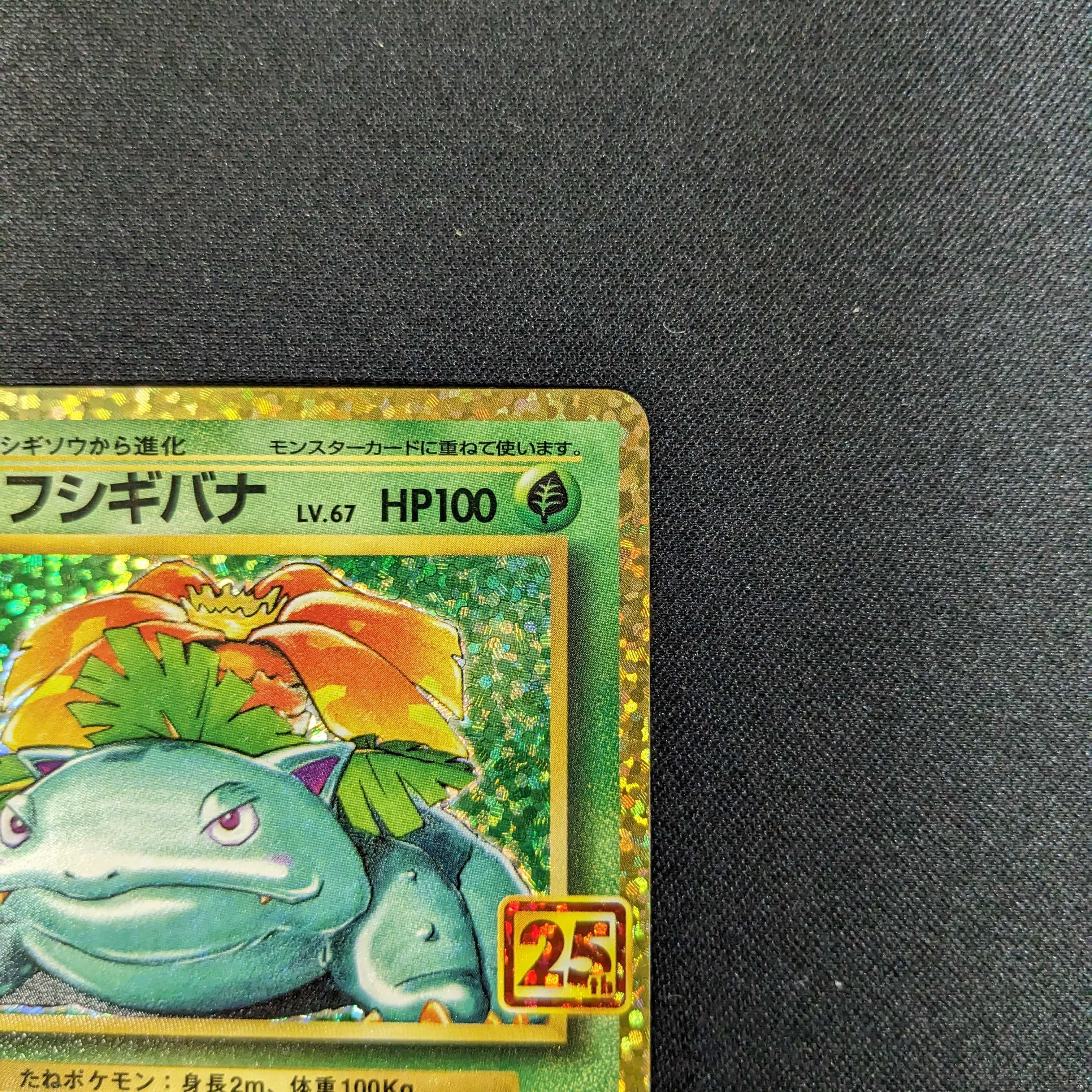 25th Anniversary Anniversary Promo 1 Blastoise 2 Venusaur Total set of 3 25th