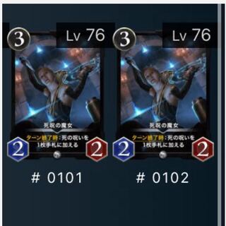 死呪の魔女　2枚　バラ可