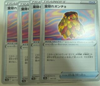 Poncho with hidden leaves 147/172