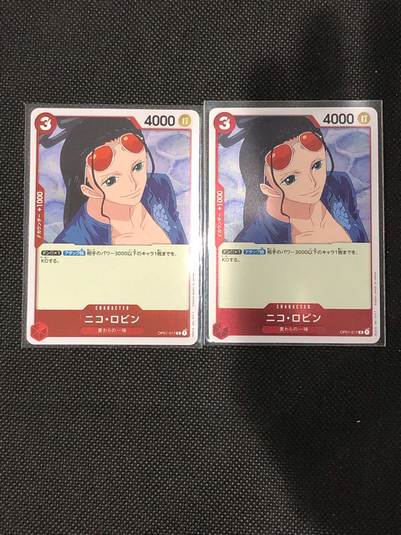 One Piece Card Nico Robin 2 cards