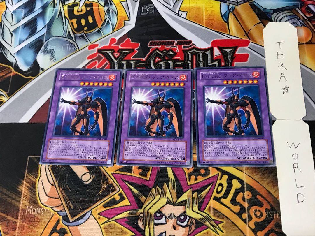 Elemental HERO Flare Neos 3 Rare Set of 3 Tera