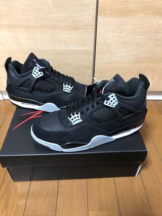ナイキ エアジョーダン4 SE "ブラック アンド ライト スティール" 27cm