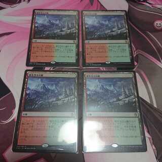 樹木茂る山麓 4枚