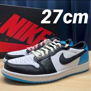 ナイキ エアジョーダン1 ロー OG "ブラック アンド ダークパウダーブルー 27cm