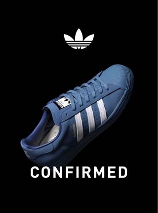 ダイキ ツネタ × アトモス × アディダス スーパースター "ブルー" ブルー/ホワイト H06346 24.5cm