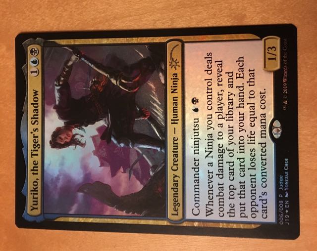 虎の影、百合子 英FOIL1枚 ジャッジ褒賞