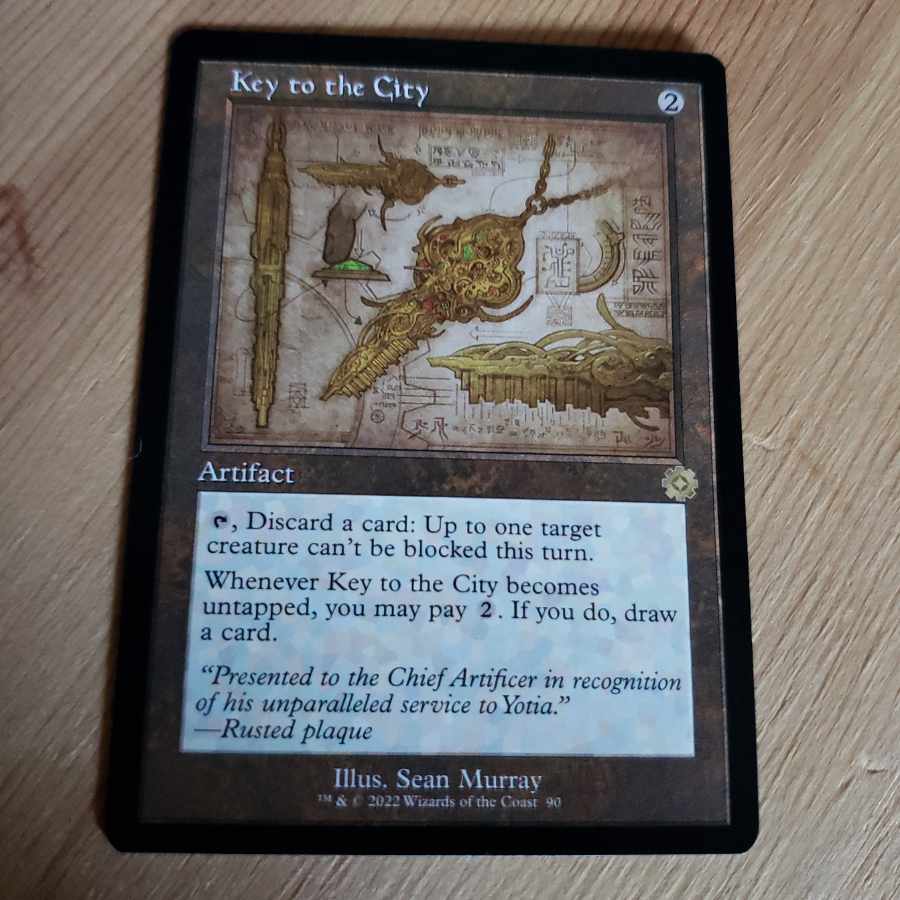 MTG English Key to the City Blueprint 1枚