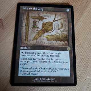 MTG English Key to the City Blueprint 1枚