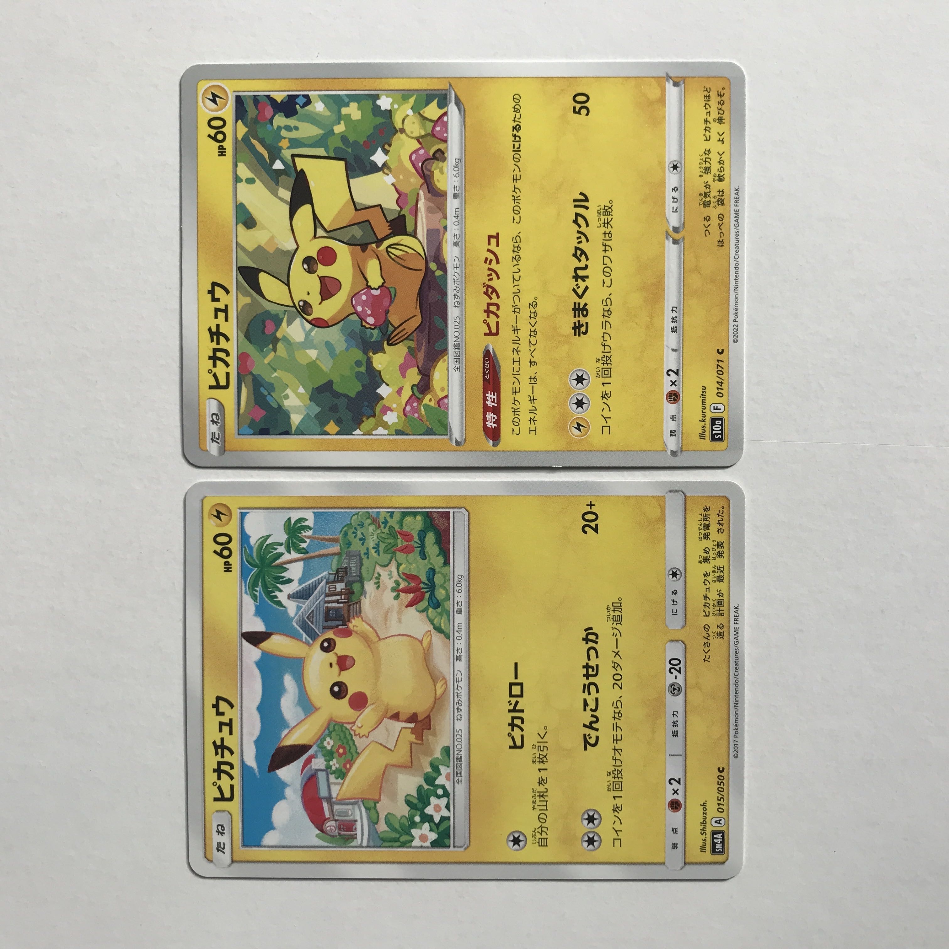 Pikachu 2 types (Pika Draw Pika Dash)