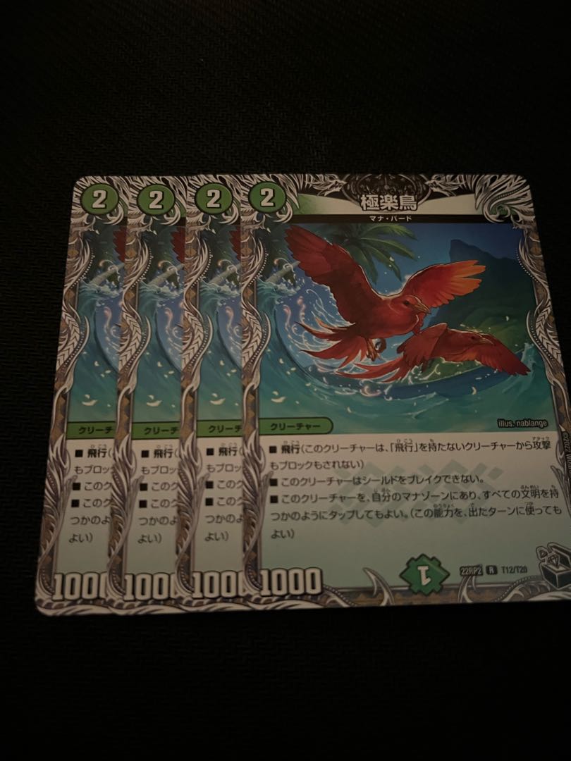 極楽鳥 4枚セット 4枚