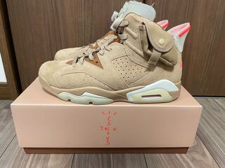 Travis Scott × Nike Air Jordan 6 "British Khaki" 27.5cm