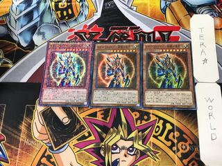 Black Luster Soldier -Emissary of Creation- 2 Millennium Super 3-Card Set Tera