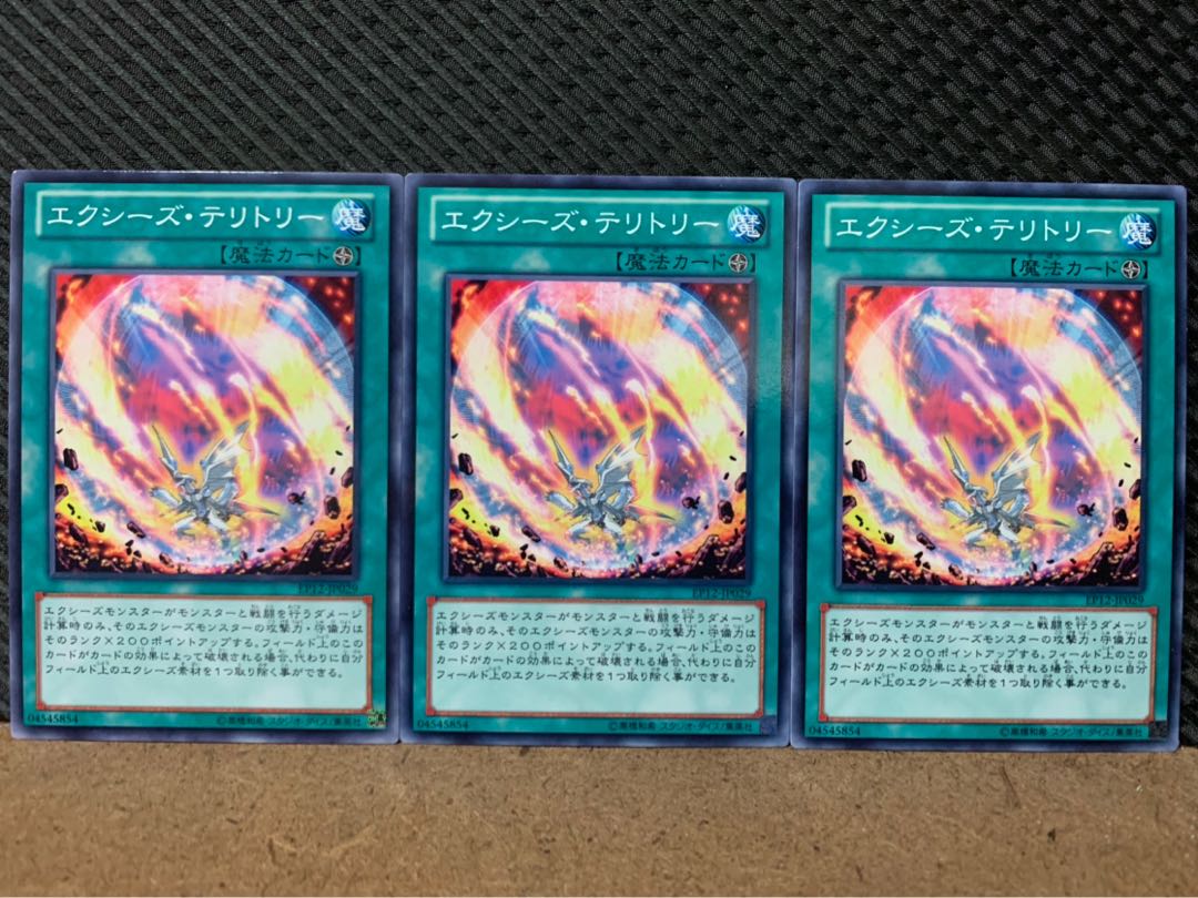 【ぽぽたん】遊戯王 2808 エクシーズ・テリトリー 3枚 ノーマル