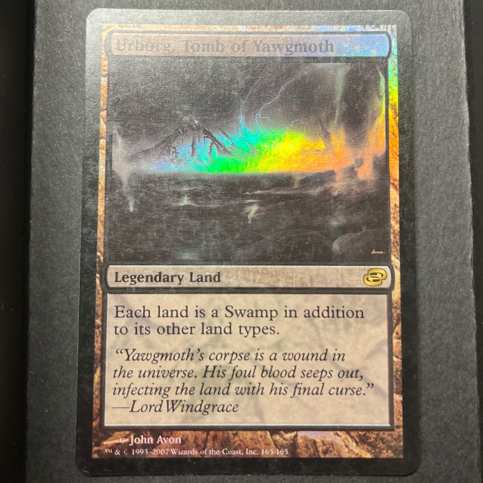 EN《ヨーグモスの墳墓、アーボーグ/Urborg, Tomb of Yawgmoth》PLC Foil