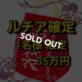 【売り切れ】ルチア入れました！35万円福袋　1名様限定