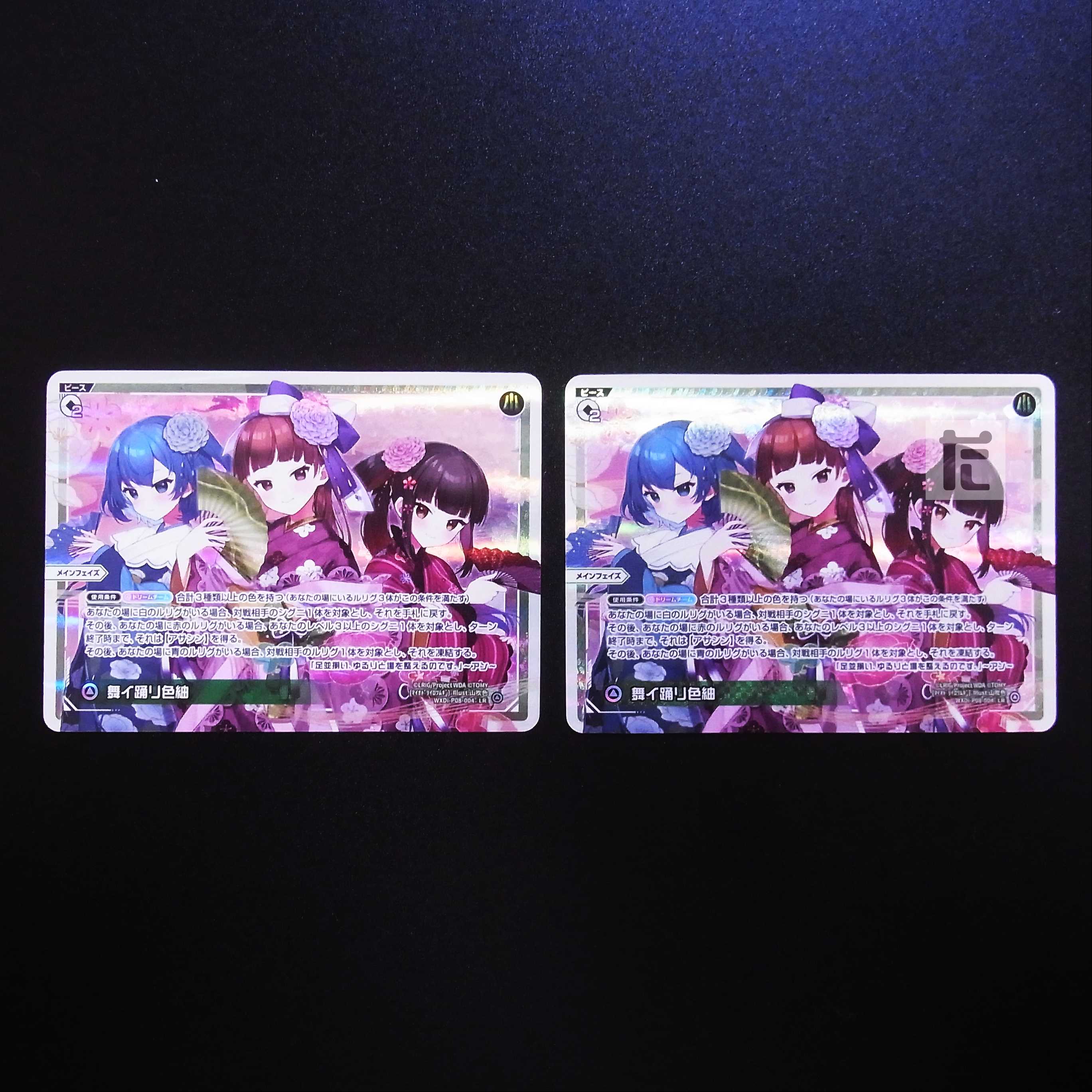 舞イ踊リ色紬 LR 2枚セット/管理:MS0292