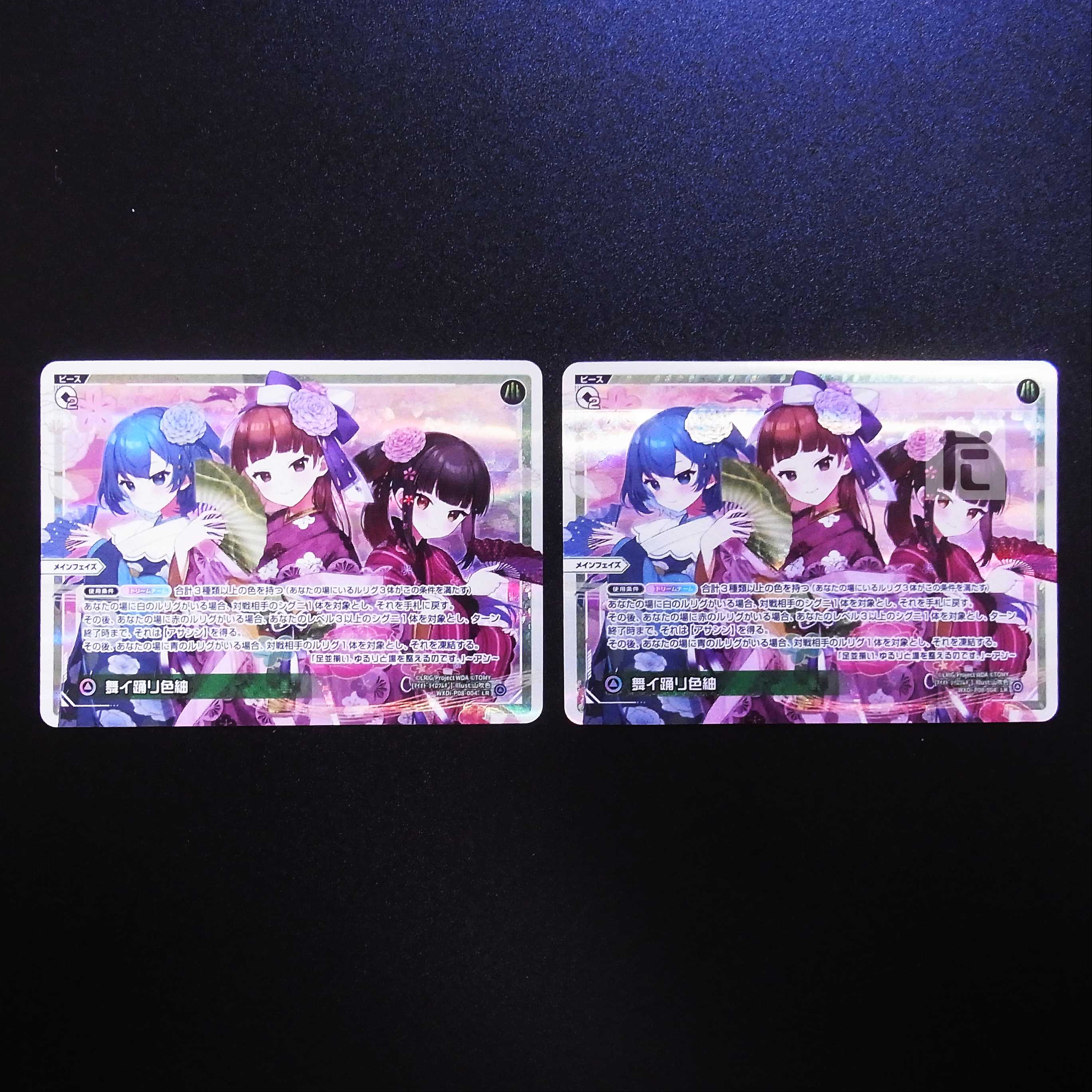 舞イ踊リ色紬 LR 2枚セット/管理:MS0290