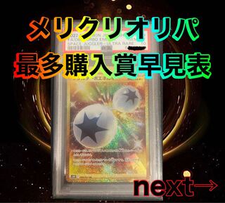 メリクリオリパ　最多購入賞早見表