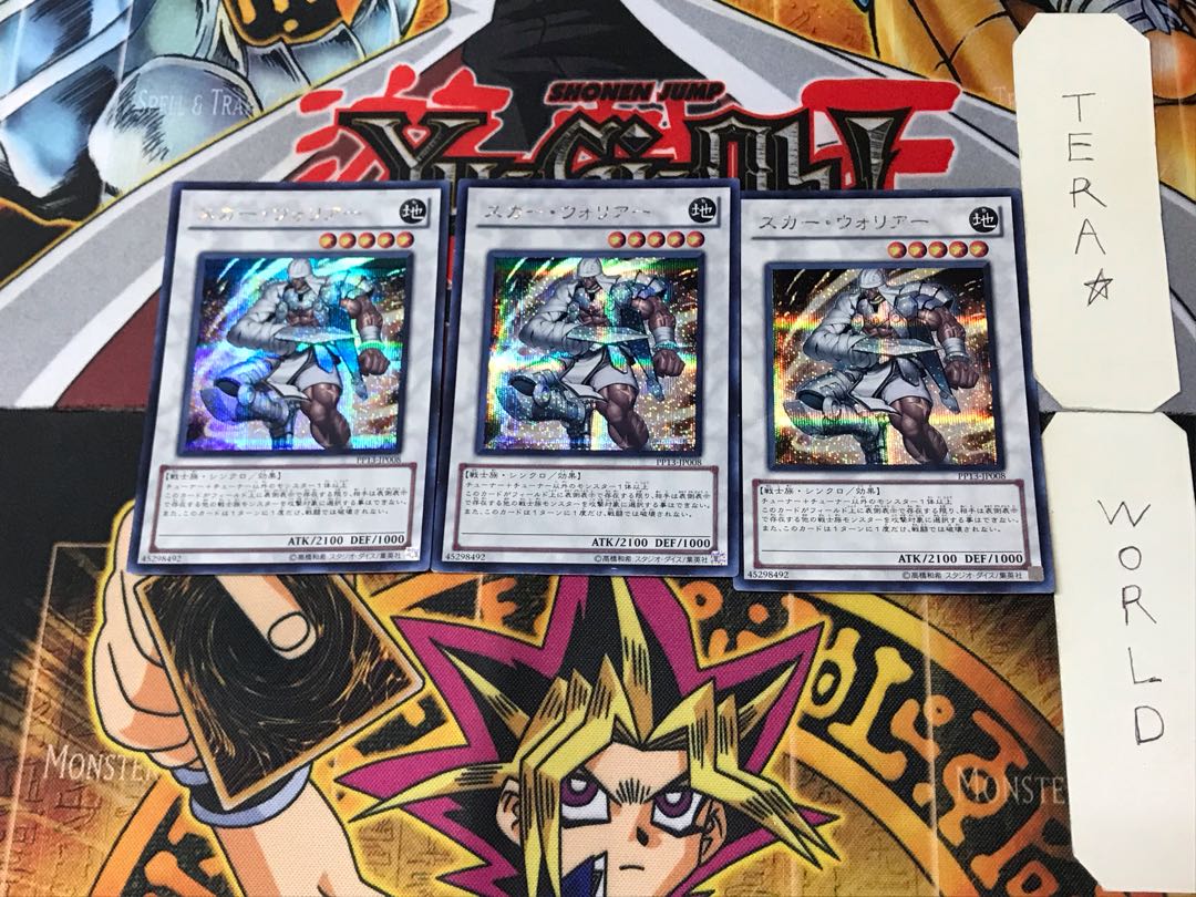 Scarred Warrior 5 Secret 3-card set Tera