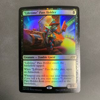 "Lifetime" Pass Holder English foil