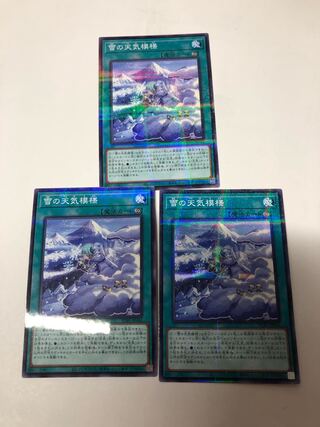 The Weather Snowy Canvas Parallel Normal JP044 Set of 3