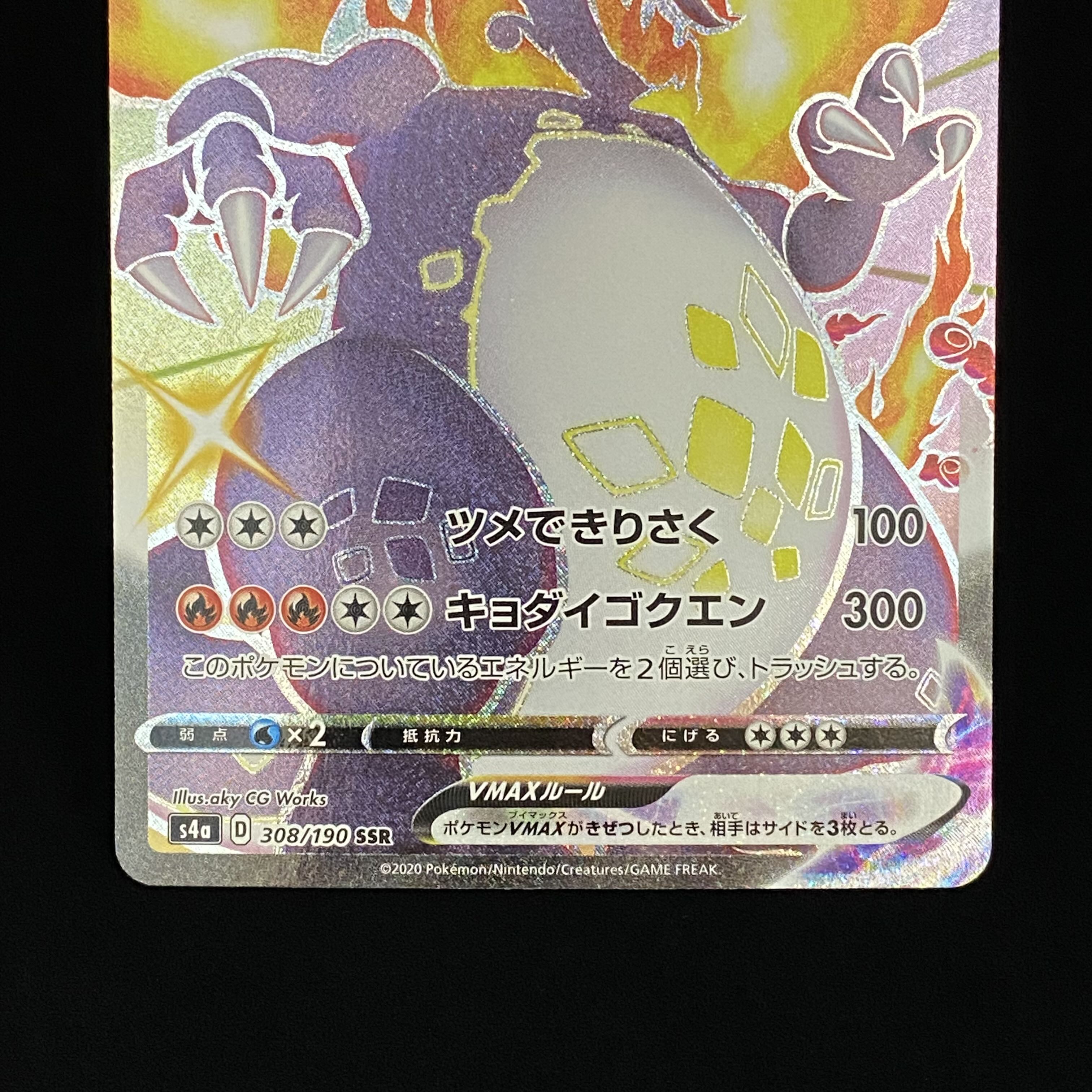 リザードンVMAX SSR 308/190