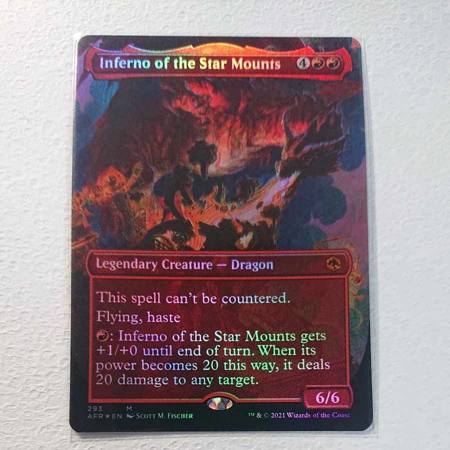 Inferno of the Star Mounts extended foil English version