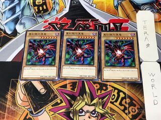 真紅眼の黒竜 SD22 1 ノーマル 3枚セット てら