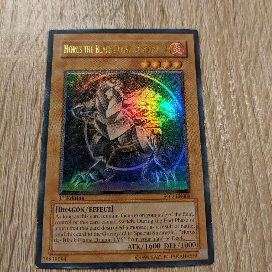 Horus The Black Flame Dragon LV4 SOD English Ultra Rare