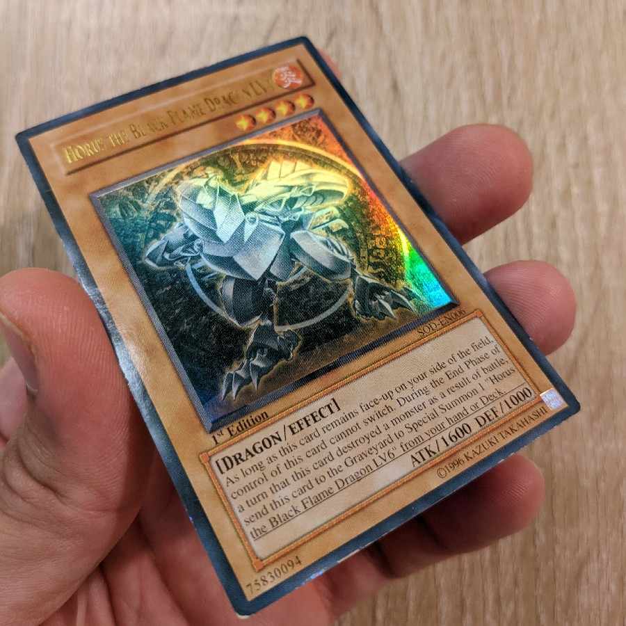 Horus The Black Flame Dragon LV4 SOD English Ultra Rare