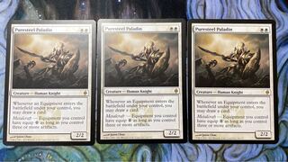 純鋼の聖騎士 レア 20/175 新たなるファイレクシア