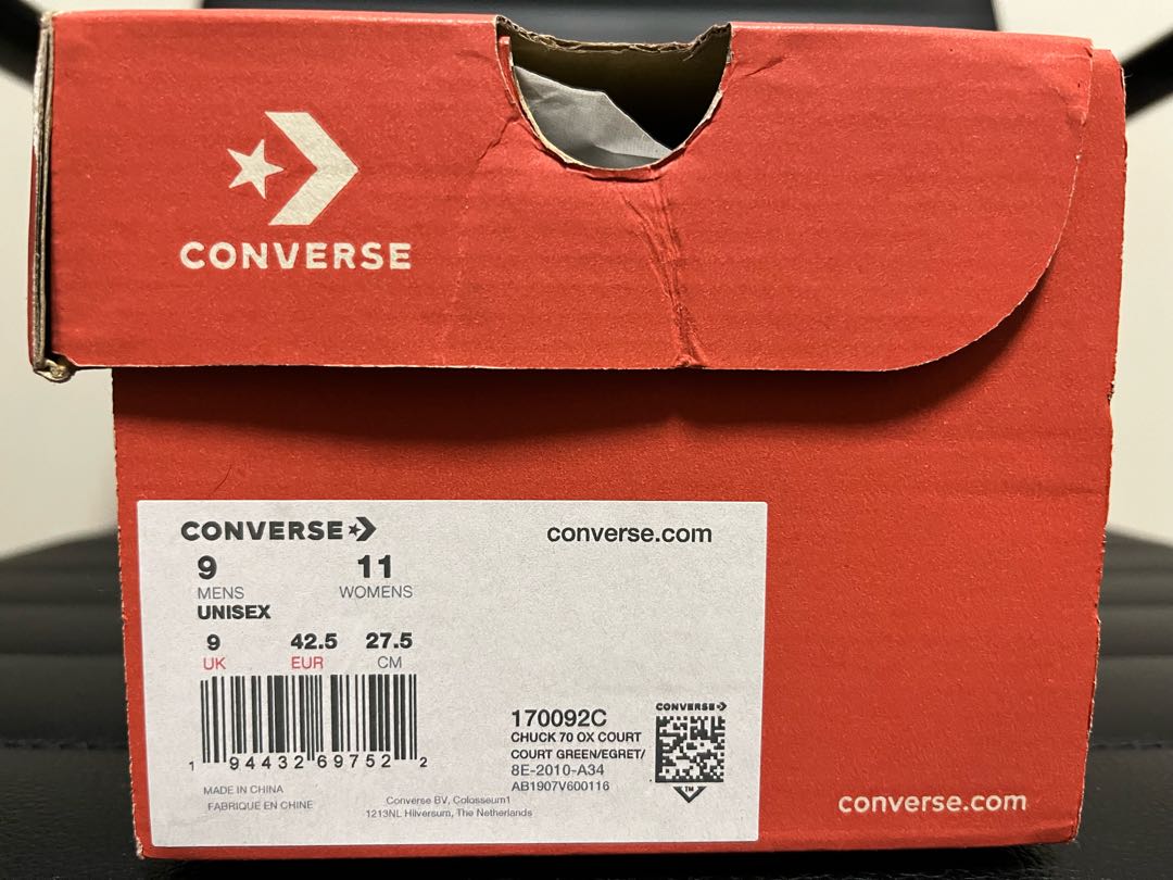 Converse Chuck Taylor CT70 OX 27.5 Court Green Green 27.5cm