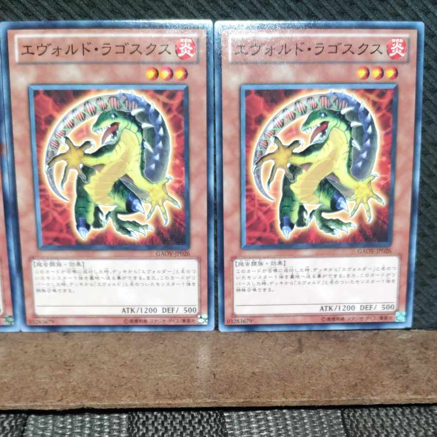 【ぽぽたん】遊戯王 #750 エヴォルド・ラゴスクス 3枚 ノーマル