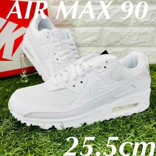 ナイキ ウィメンズ エアマックス90 NIKE WMNS AIR MAX 90 スニーカー 白 ホワイト AM90 25.5cm 送料込み CQ2560-100 25.5cm