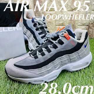 LOOPWHEELER × NIKE AIR MAX 95 ループウィラー × ナイキ エアマックス 95 グレー ブラック 28.0cm スニーカー 送料込み CQ7853-001 28cm