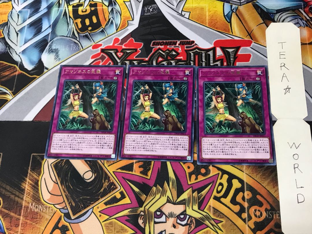 Amazoness Onslaught DP18 1 Rare Set of 3 Tera.